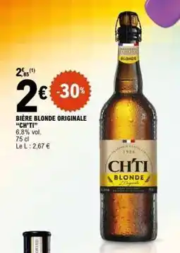 E.Leclerc BIÈRE BLONDE ORIGINALE “CH’TI” offre