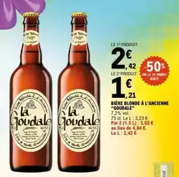 E.Leclerc Bière Blonde à l'Ancienne 'Goudale' offre