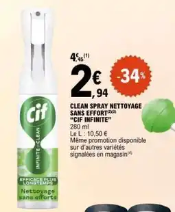E.Leclerc CIF INFINITE CLEAN SPRAY offre
