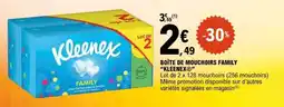 E.Leclerc BOÎTE DE MOUCHOIRS FAMILY KLEENEX offre