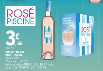 E.Leclerc Vin de France Rosé Piscine offre