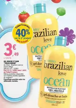 E.Leclerc GEL DOUCHE ET BAIN 'TREACLEMOON' offre