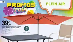 E.Leclerc PARASOL RECTANGLE INCLINABLE 2 x 3 M offre