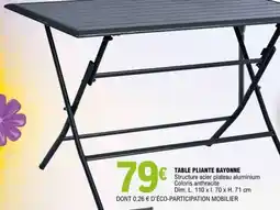 E.Leclerc TABLE PLIANTE BAYONNE offre