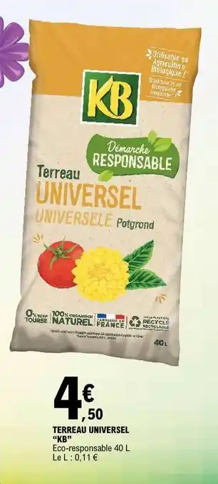 E.Leclerc TERREAU UNIVERSEL KB offre