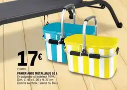 E.Leclerc PANIER ANSE MÉTALLIQUE 20 L offre
