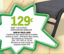 E.Leclerc BAIN DE SOLEIL GOZO offre