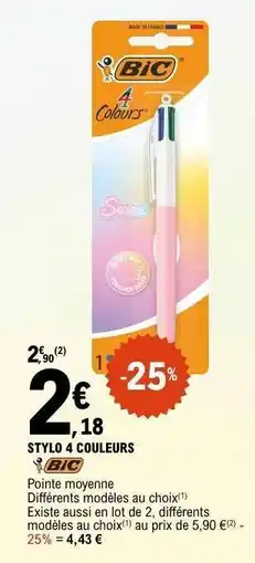 E.Leclerc Stylo 4 Couleurs offre