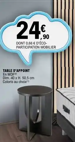 E.Leclerc Table d'appoint offre