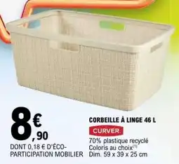 E.Leclerc CORBEILLE À LINGE 46 L offre