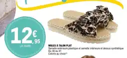 E.Leclerc Mules à talon plat offre