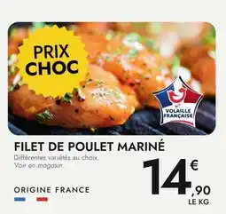E.Leclerc FILET DE POULET MARINÉ offre
