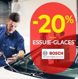 Euromaster Bosch 20% sur tout essuie-glaces Bosch offre