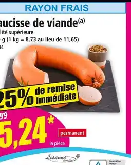Norma Lisanne confort Saucisse de viande offre