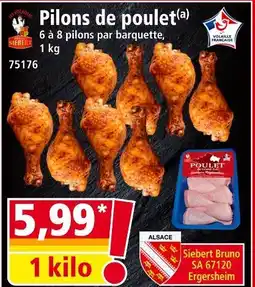 Norma Pilons de poulet offre
