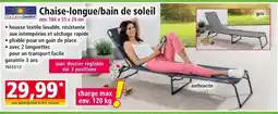 Norma Solax-Sunshine Chaise-longue/bain de soleil offre