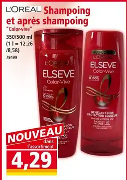 Norma L'ORÉAL Shampoing et après shampoing Color-vive offre