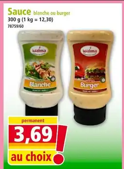 Norma WALIMA Sauce blanche ou burger offre