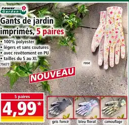 Norma Power Garden Gants de jardin imprimés offre