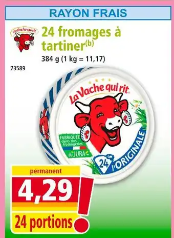 Norma LA VACHE QUI RIT 24 fromages à tartiner offre