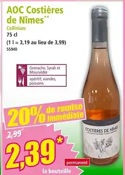 Norma Collinium AOC Costières de Nîmes offre