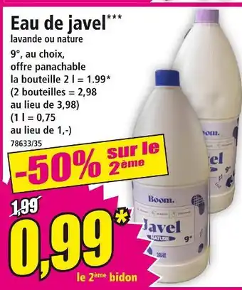Norma BOOM Eau de javel offre