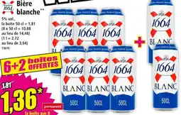 Norma Kronenbourg 1664 Blanc offre