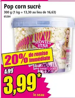 Norma Movies Star Pop corn sucré offre