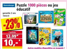 Norma Ravensburger Puzzle 1000 pièces ou jeu éducatif offre