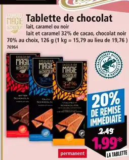 Norma Excelsior Magie du Chocolat Tablette de chocolat offre