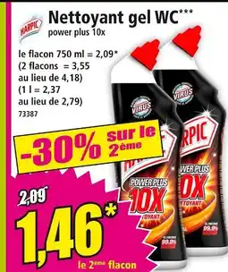 Norma Harpic Nettoyant gel WC power plus 10x offre