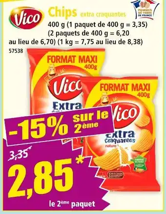 Norma VICO Chips extra craquantes offre