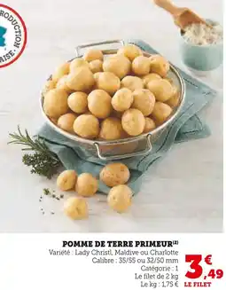 Super U Pomme de Terre Primeur offre