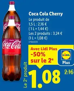 Lidl COCA COLA Coca Cola Cherry offre
