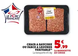 Super U Chair à saucisse ou farce à légumes véritable offre