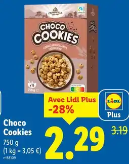 Lidl Crownfield Choco Cookies offre