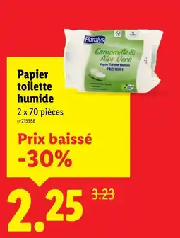 Lidl Floralys Papier toilette humide offre