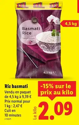 Lidl Basmati rice offre