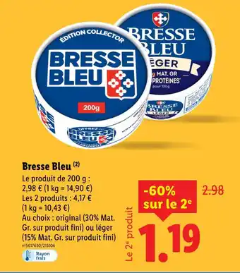 Lidl Bresse bleu offre