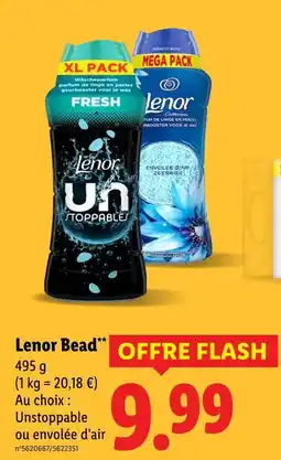 Lidl LENOR Unstoppable ou envolée d'air offre