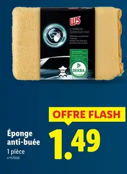 Lidl W5 Éponge anti-buée offre