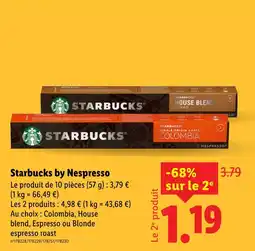 Lidl Starbucks Starbucks by Nespresso offre