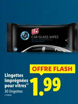 Lidl W5 Lingettes imprégnées pour vitres offre