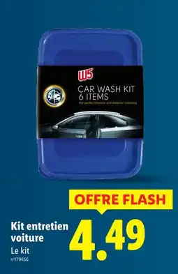 Lidl W5 Kit entretien voiture offre