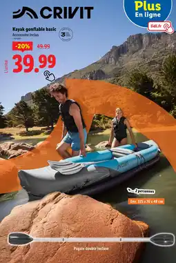 Lidl CRIVIT Kayak gonflable basic offre