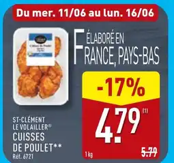 ALDI St-Clément Le Volallier Cuisses de poulet offre