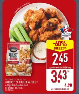 ALDI St-Clément Le Volailleur Grignot' de poulet nature offre