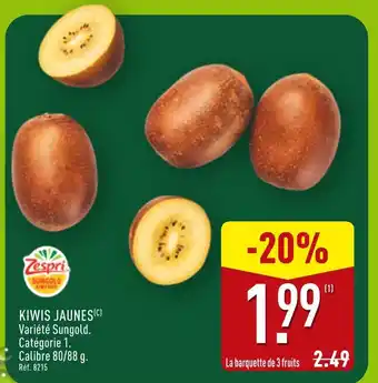 ALDI Zespri Kiwis jaunes offre
