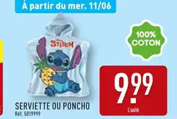 ALDI Stitch Serviette ou poncho offre
