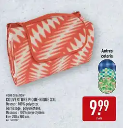 ALDI HOME CREATION Couverture pique-nique xxl offre